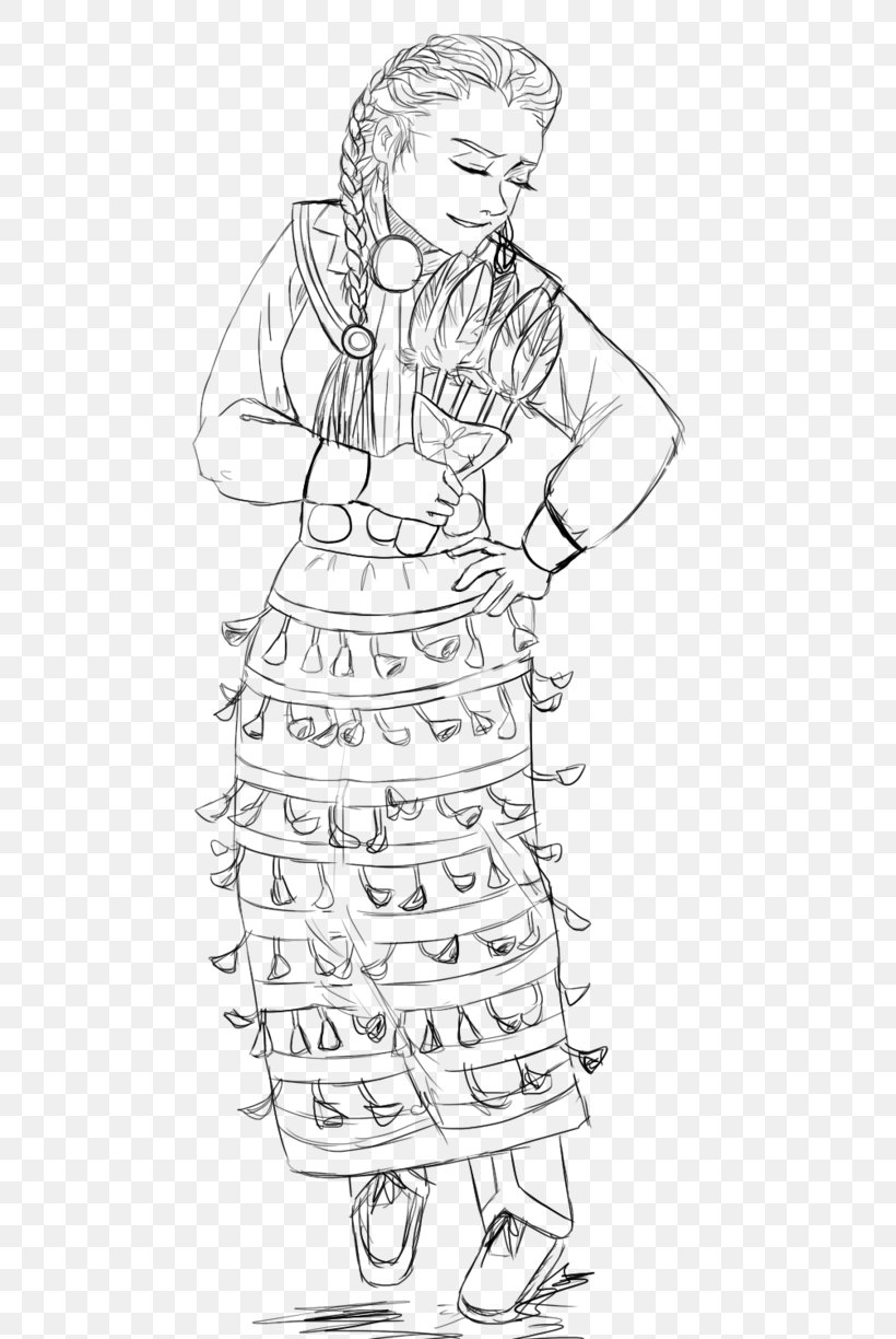 Pow Wow Jingle Dress Drawing Coloring Book Dance, PNG, 653x1224px, Pow Wow, Adult, Arm, Art, Artwork Download Free