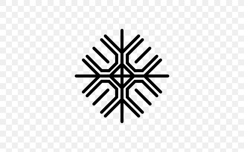 Snowflake Symbol Clip Art, PNG, 512x512px, Snowflake, Black And White, Logo, Shape, Symbol Download Free