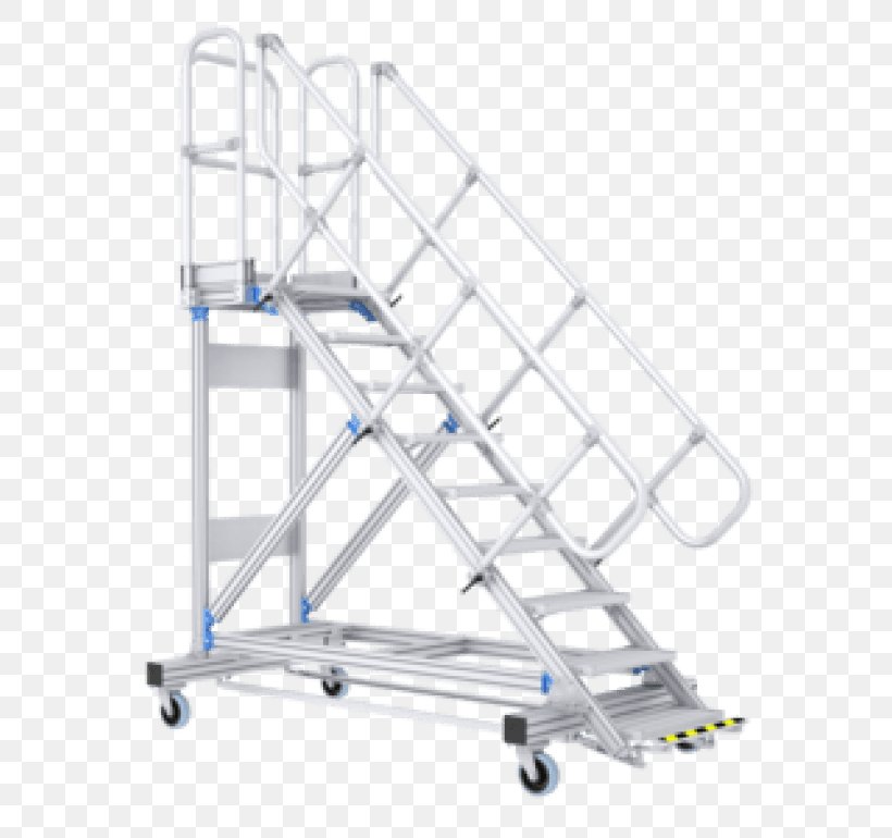 Staircases Ladder ZARGES LM-Plattformtreppe Fahrbar Stufen Z600 Tool Hatech Eersel B.V., PNG, 770x770px, Staircases, En 131, Ladder, Manufacturing, Material Download Free