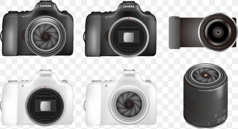 Camera Digital SLR Euclidean Vector, PNG, 1000x542px, Camera, Camera Accessory, Camera Lens, Cameras Optics, Digital Camera Download Free