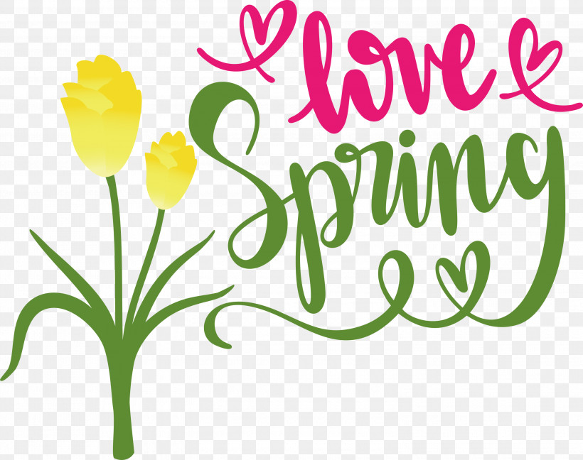 Love Spring Spring, PNG, 3000x2374px, Spring, Calligraphy, Logo Download Free