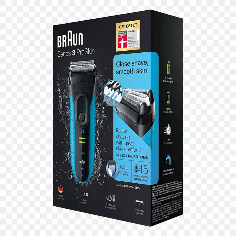 Electric Razors & Hair Trimmers Braun Series 3 3040s Shaving Braun Series 3 Solo, PNG, 1500x1500px, Electric Razors Hair Trimmers, Beard, Braun, Braun Series 3 340s4, Braun Series 3 3010s Download Free