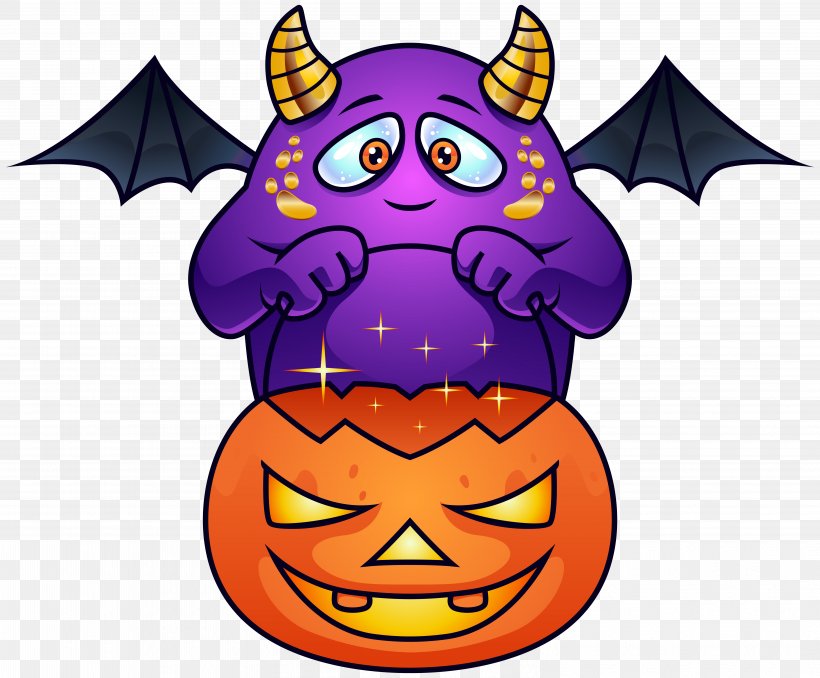 Halloween Monster Jack-o'-lantern Clip Art, PNG, 6185x5120px, Halloween, Cartoon, Clip Art, Easter, Easter Basket Download Free