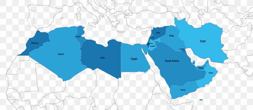 MENA Middle East North Africa World Map, PNG, 1080x470px, Mena, Area, Blue, Country, Map Download Free