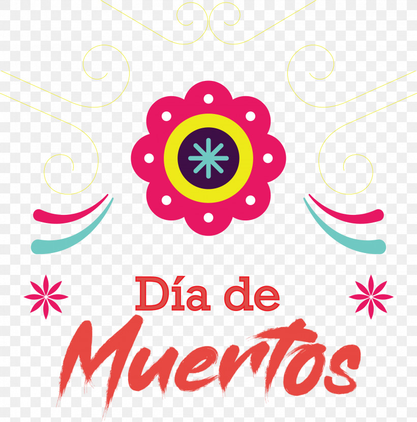 Dia De Muertos Day Of The Dead, PNG, 2964x3000px, D%c3%ada De Muertos, Day Of The Dead, Flower, Line, Logo Download Free
