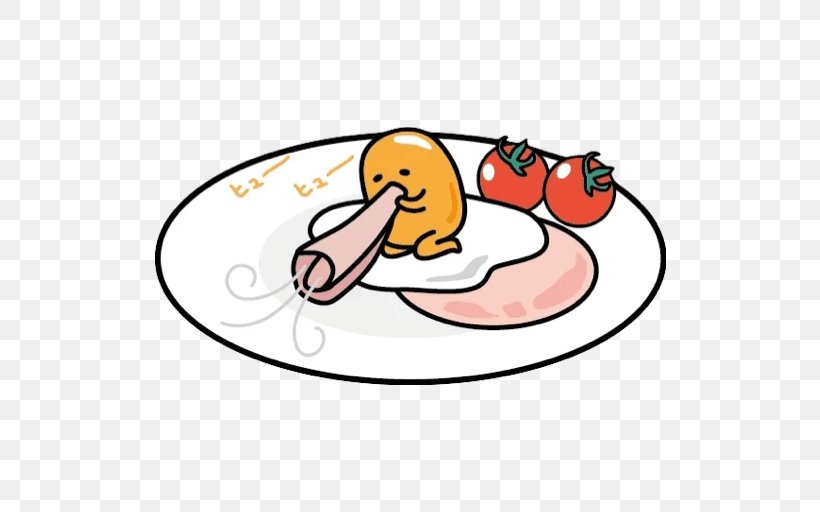 ぐでたま Scrambled Eggs Sanrio Character Sticker, PNG, 512x512px, Scrambled Eggs, Area, Beak, Character, Egg Download Free