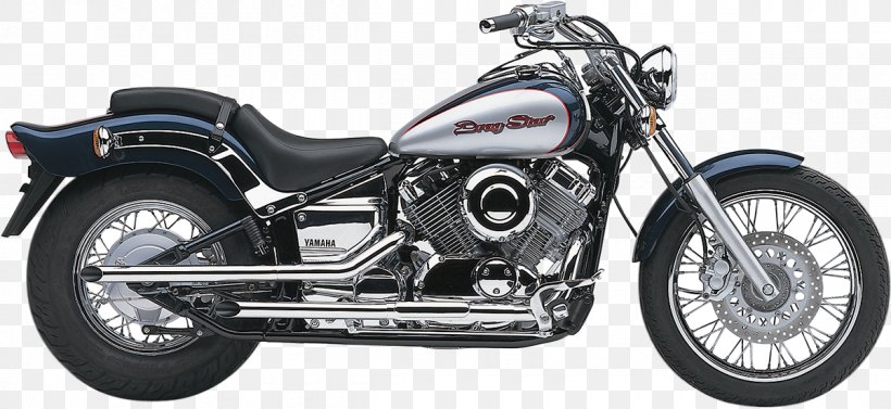 Yamaha DragStar 650 Yamaha DragStar 250 Yamaha Motor Company Yamaha V Star 1300 Exhaust System, PNG, 1200x552px, Yamaha Dragstar 650, Automotive Exhaust, Automotive Exterior, Automotive Wheel System, Bobber Download Free