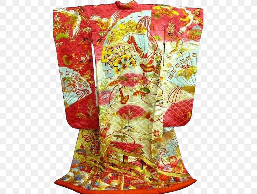 Kimono Uchikake Silk Wedding Dress, PNG, 618x618px, Kimono, Bride, Brocade, Cushion, Embroidery Download Free