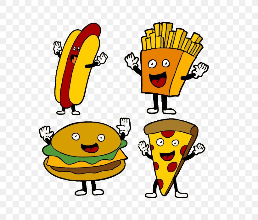 Fast Food French Fries Cheeseburger Hamburger, PNG, 700x700px, Fast Food, Area, Cartoon, Cheeseburger, Drawing Download Free