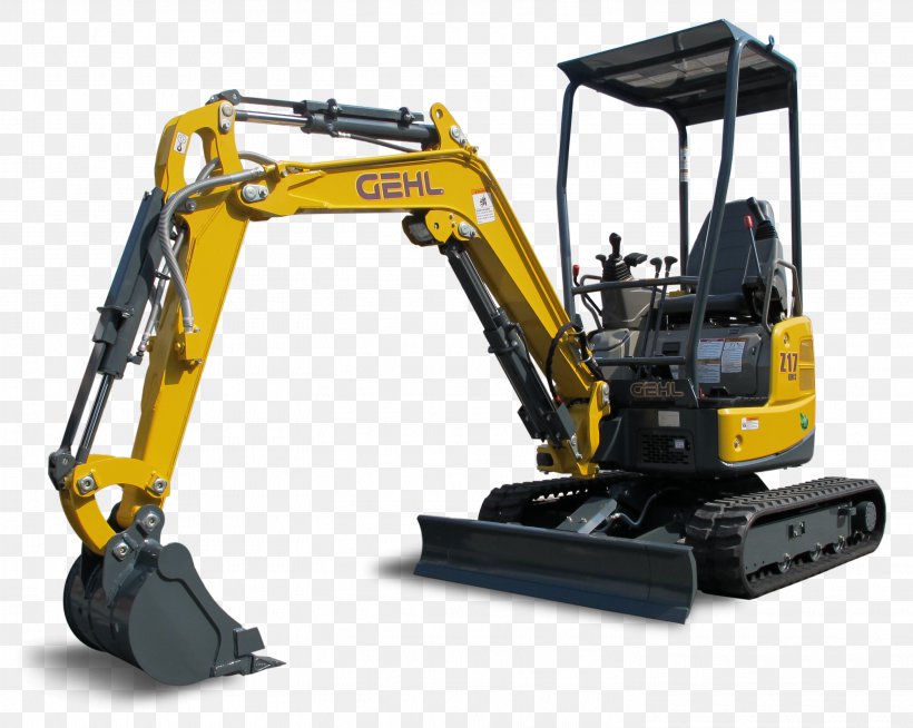 Compact Excavator Gehl Company Heavy Equipment Hydraulics, PNG, 2916x2328px, Compact Excavator, Architectural Engineering, Construction Equipment, Digging, Excavator Download Free