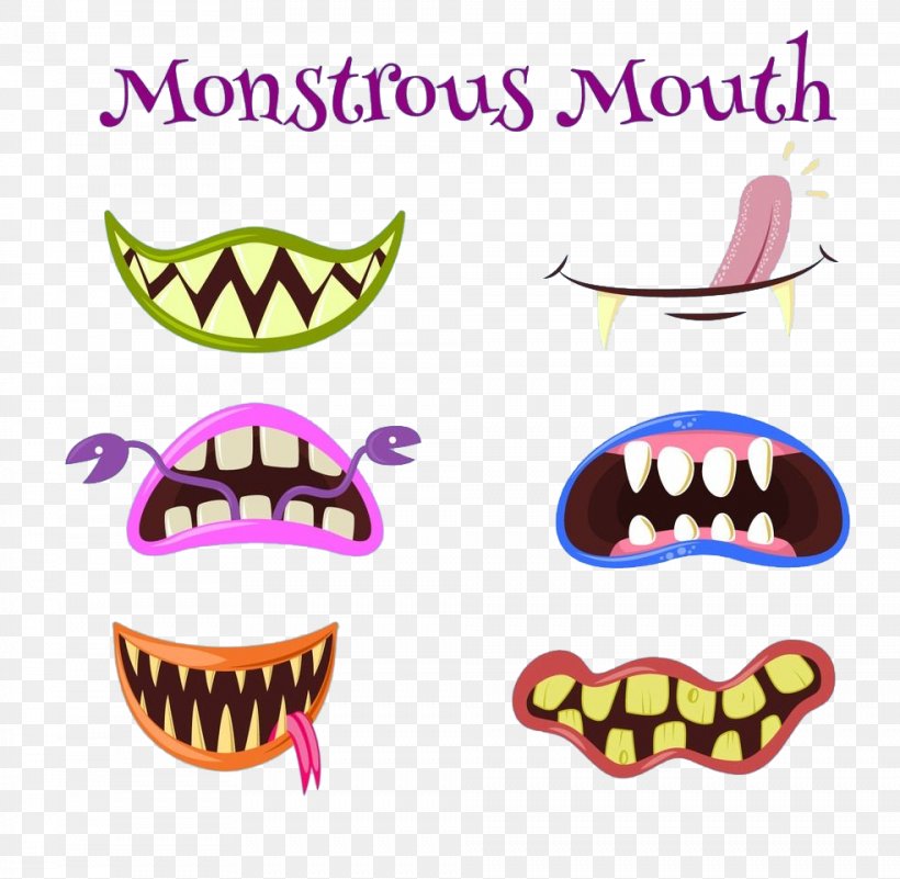 Mouth Monster Clip Art, PNG, 984x962px, Mouth, Computer, Eyewear, Free Content, Halloween Download Free