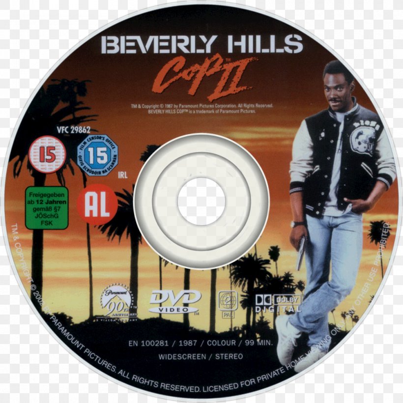 Beverly Hills Cop Compact Disc DVD Film, PNG, 1000x1000px, Beverly Hills, Beverly Hills Cop, Beverly Hills Cop Ii, Beverly Hills Cop Iii, Brand Download Free