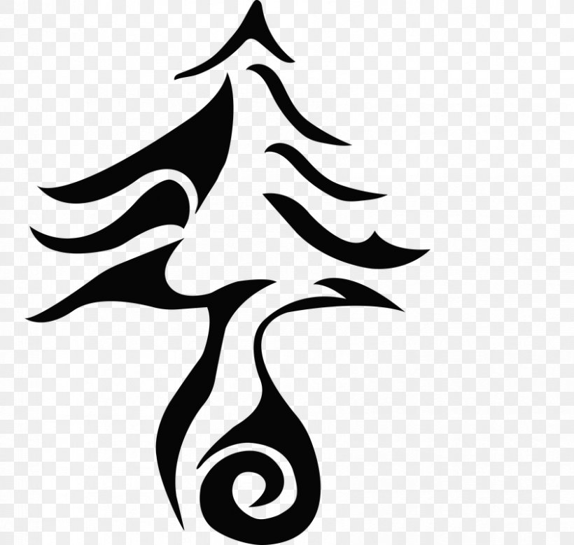 Christmas Tree Silhouette Black Clip Art, PNG, 842x800px, Christmas Tree, Artwork, Black, Black And White, Branch Download Free