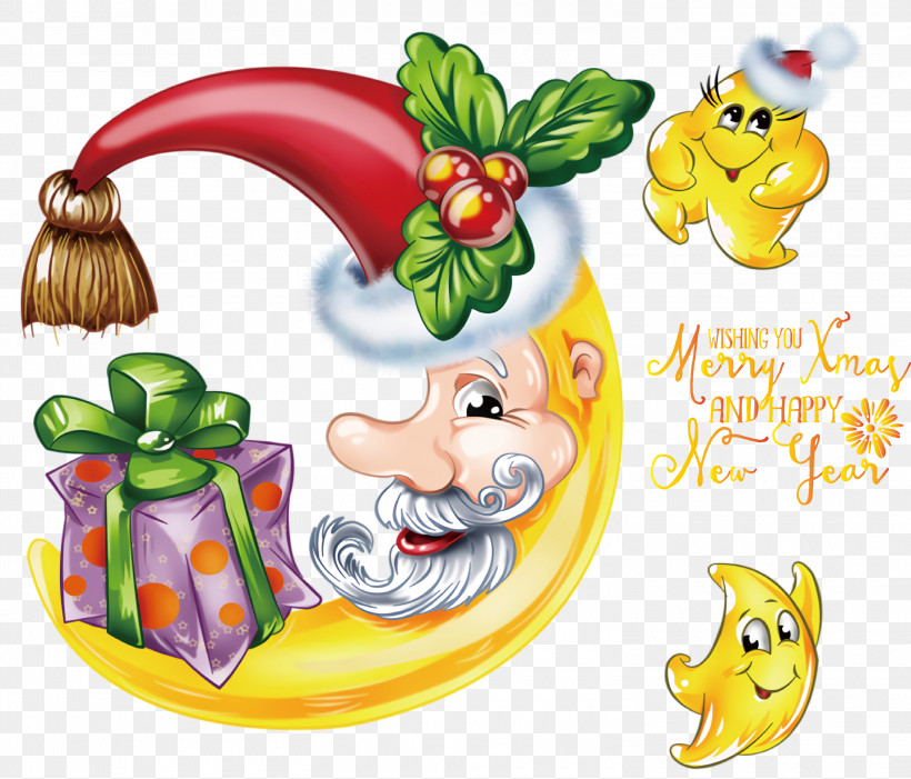 Merry Christmas Happy New Year, PNG, 3000x2567px, Merry Christmas, Cartoon, English Language, Happy New Year, Idea Download Free