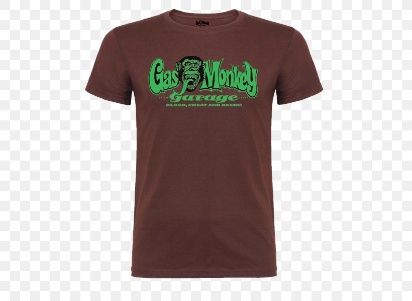 Gas Monkey Garage T-Shirt OG Logo Gas Monkey Garage Blood Sweat And Tears T Shirt Black XL Sleeve, PNG, 600x600px, Tshirt, Active Shirt, Brand, Clothing, Green Download Free