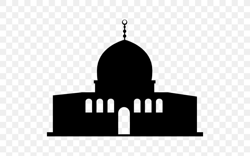 Dome Of The Rock Foundation Stone Clip Art, PNG, 512x512px, Dome Of The Rock, Arch, Black, Black And White, Brand Download Free
