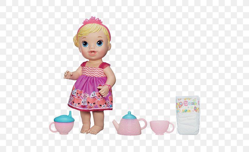 Hasbro Baby Alive Teacup Surprise Baby Amazon.com Doll, PNG, 500x500px, Amazoncom, Baby Alive, Barbie, Child, Doll Download Free