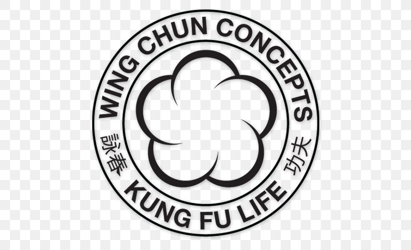 Symbol Wing Chun Kung Fu Logo Brand, PNG, 500x500px, Symbol, Area, Black And White, Brand, Concept Download Free
