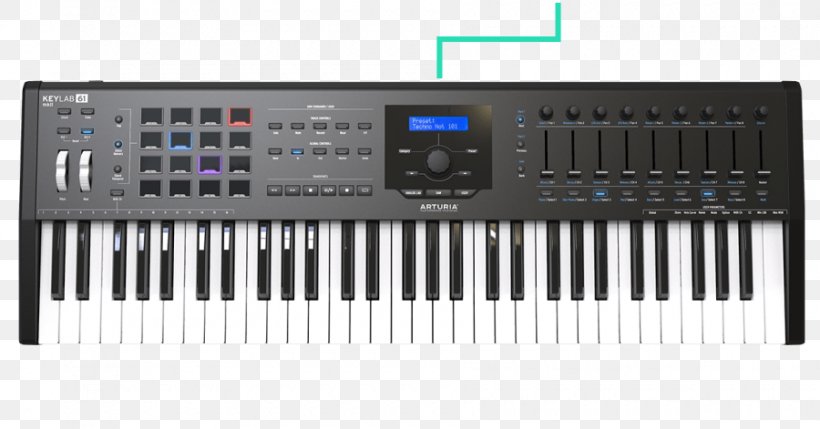 Digital Piano Arturia MIDI Controllers MIDI Keyboard, PNG, 900x471px, Digital Piano, Analog Synthesizer, Arturia, Audio Receiver, Controller Download Free