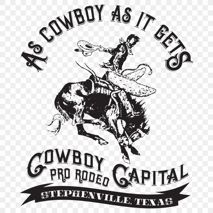 Horse Professional Rodeo Cowboys Association Equestrian Cowboy Capital, PNG, 2400x2400px, Horse, Art, Barrel Racing, Black And White, Brand Download Free
