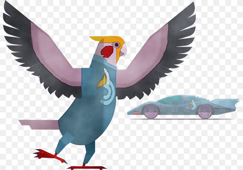 Bird Cartoon Animation Beak Wing, PNG, 800x575px, Watercolor, Animation, Beak, Bird, Cartoon Download Free