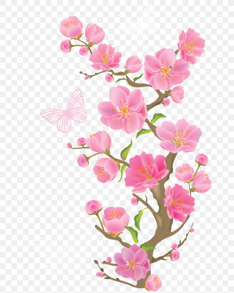 Pink Flowers Clip Art, PNG, 726x1024px, Flower, Blossom, Branch, Cherry Blossom, Cut Flowers Download Free