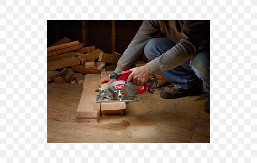 Circular Saw Milwaukee Electric Tool Corporation Wood, PNG, 520x520px, Circular Saw, Blade, Cordless, Cutting, Floor Download Free