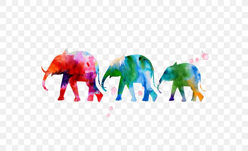 Watercolor Painting Elephant Art Printmaking, PNG, 564x500px, Watercolor Painting, Art, Canvas, Color, Elephant Download Free