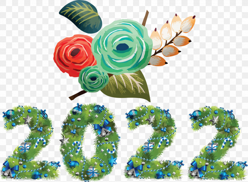 2022 New Year 2022 Happy 2022 New Year, PNG, 3354x2466px, Floral Design, Creativity, Cut Flowers, Flower, Meter Download Free