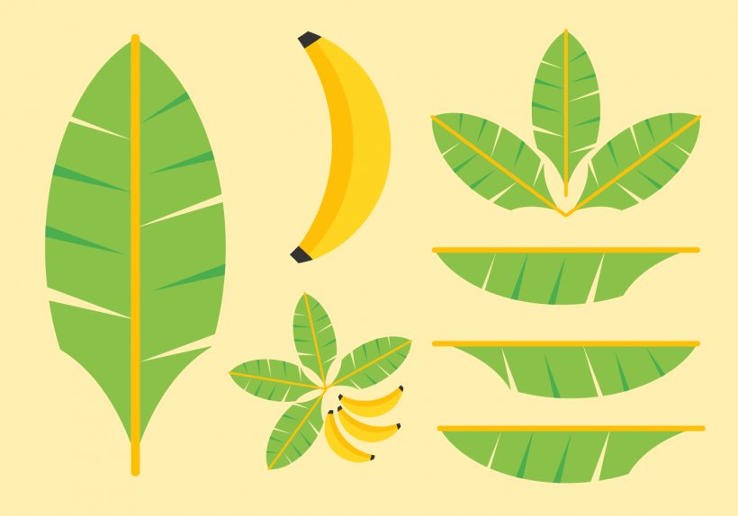 Banana Leaf Clip Art, PNG, 1400x980px, Banana Leaf, Banana, Cdr, Coconut, Drawing Download Free
