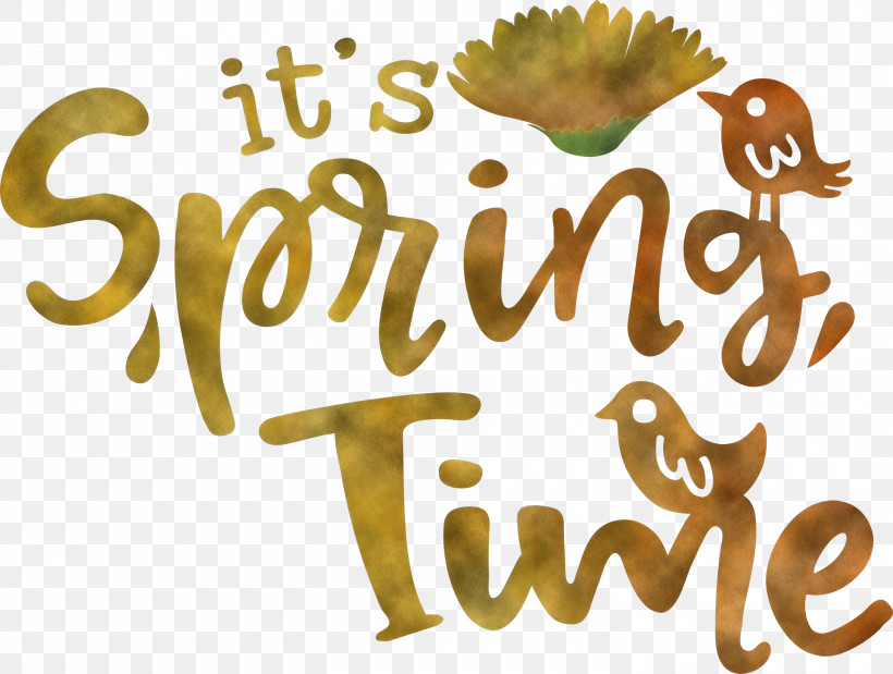 Spring Time Spring, PNG, 3000x2265px, Spring Time, Calligraphy, Fruit, Logo, M Download Free