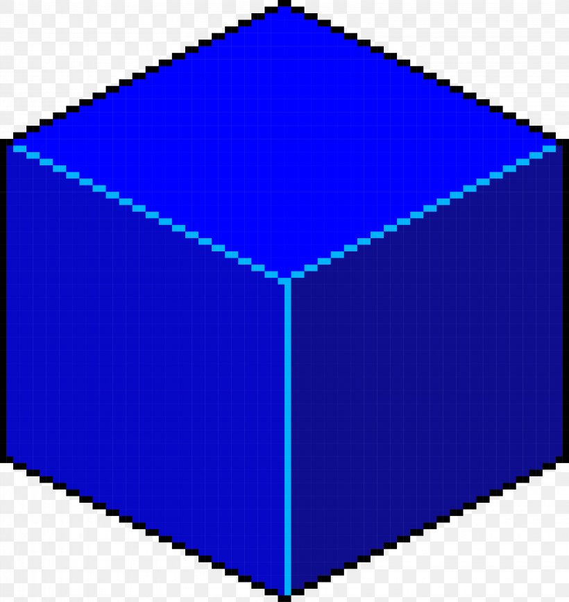 Cube So Little Time Shape Pixel Art, PNG, 3225x3413px, Cube, Area, Art, Blue, Cobalt Blue Download Free