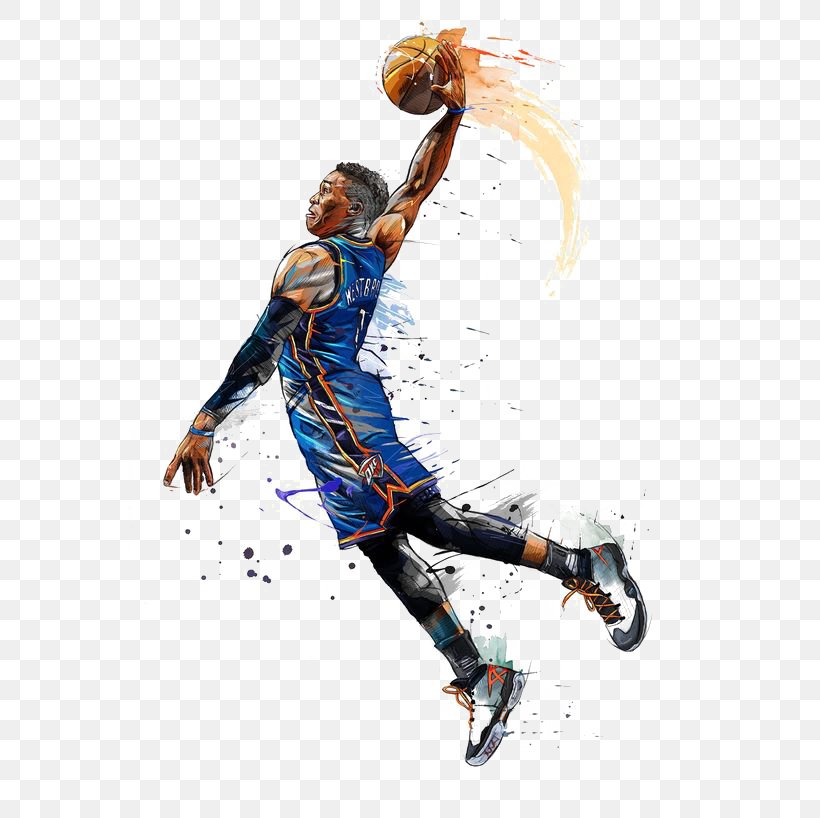 NBA All-Star Game Oklahoma City Thunder Basketball NBA Most Valuable Player Award, PNG, 564x818px, Oklahoma City Thunder, Art, Basketball, Competition Event, Digital Art Download Free