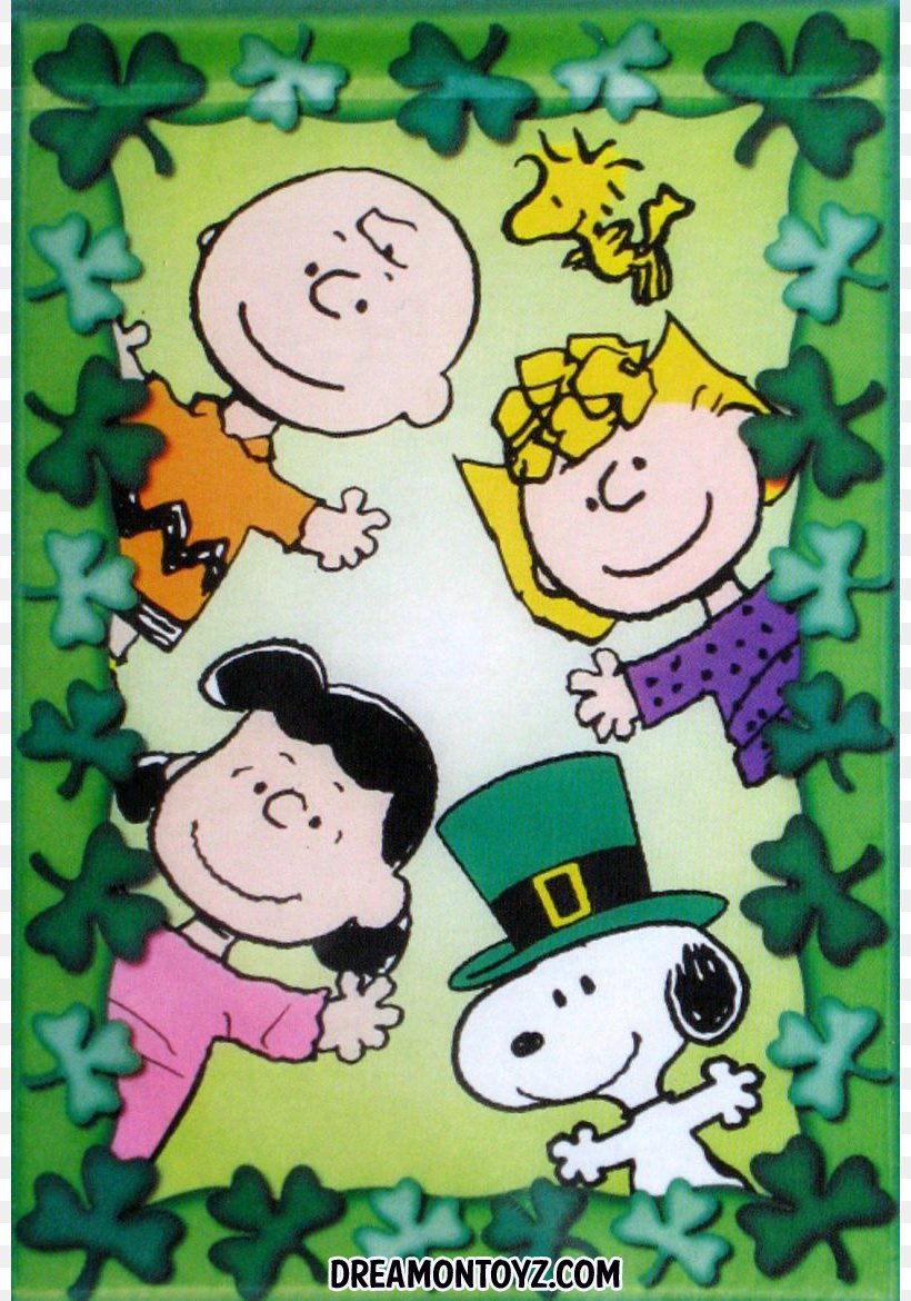Snoopy Charlie Brown Sally Woodstock Saint Patricks Day, PNG, 800x1170px, Snoopy, Art, Cartoon, Charlie Brown, Emotion Download Free
