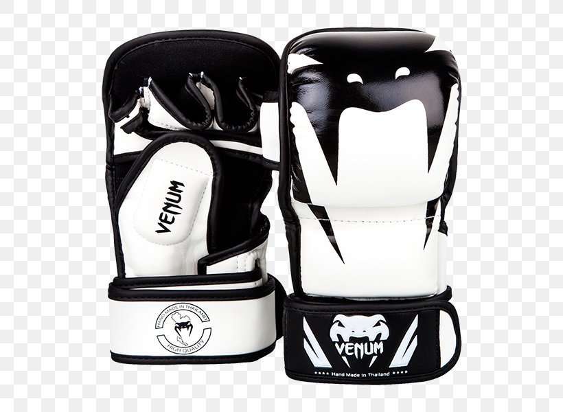 Venum Mixed Martial Arts MMA Gloves Sparring Boxing Glove, PNG, 600x600px, Venum, Black And White, Boxing, Boxing Glove, Boxing Training Download Free