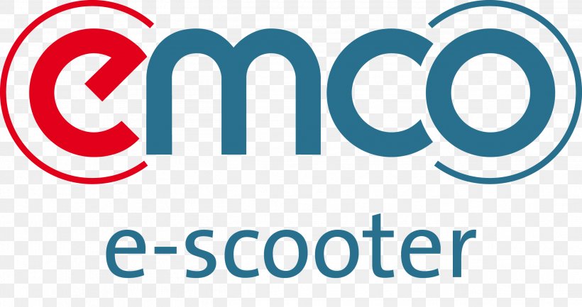 Emco Electro Scooters GmbH Logo Elektromotorroller Electric Motorcycles And Scooters, PNG, 2622x1387px, Scooter, Area, Balansvoertuig, Brand, Electric Motorcycles And Scooters Download Free