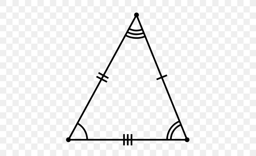 Equilateral Triangle Triangle Escalè Isosceles Triangle Polygon, PNG, 500x500px, Triangle, Acute And Obtuse Triangles, Area, Black, Black And White Download Free