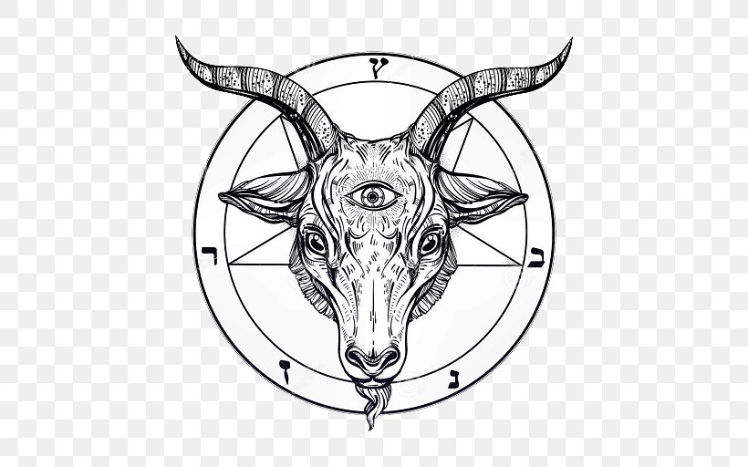 goat satanism baphomet pentagram symbol png 512x512px goat antler art baphomet black and white download free goat satanism baphomet pentagram symbol