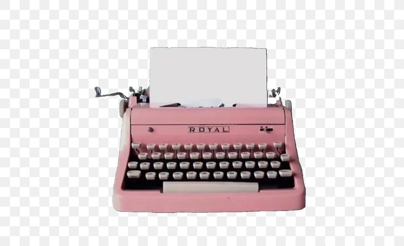 Pink Background, PNG, 500x500px, Typewriter, Aesthetics, Antique, Computer Keyboard, Drawing Download Free