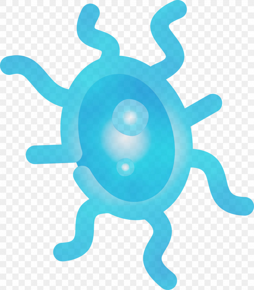 Turquoise Logo Symbol, PNG, 2636x3000px, Bacteria, Germs, Logo, Paint, Symbol Download Free