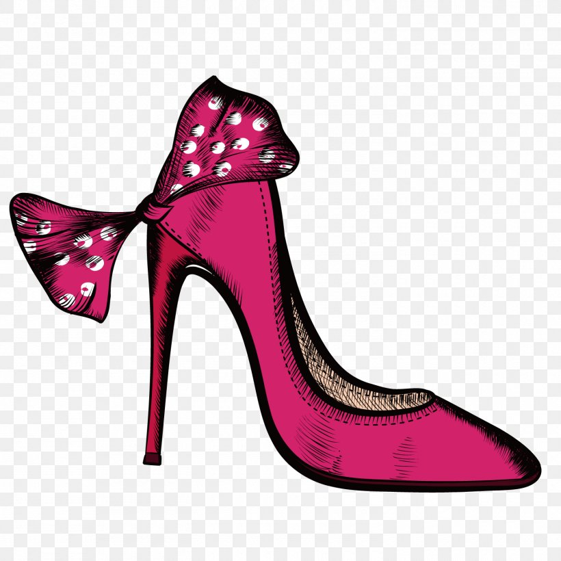 High-heeled Shoe Fashion, PNG, 1500x1500px, Watercolor, Cartoon, Flower, Frame, Heart Download Free