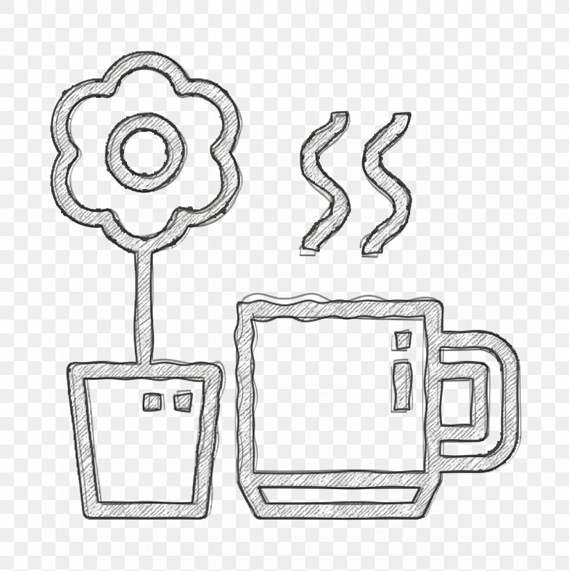 Office Stationery Icon Coffee Cup Icon Flower Icon, PNG, 1174x1178px, Office Stationery Icon, Coffee Cup Icon, Flower Icon, Line Art Download Free