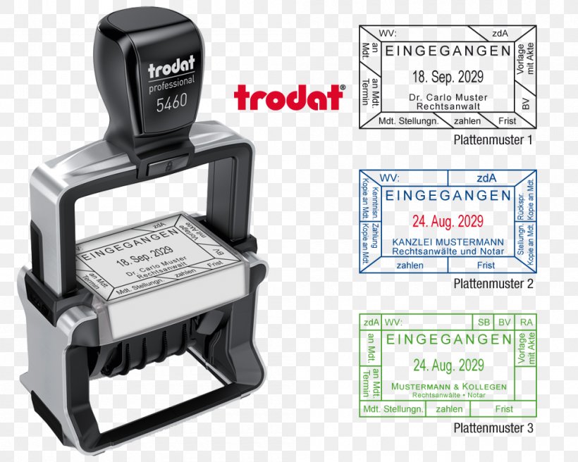 Tampon Dateur Trodat Professional Rubber Stamp Office Supplies SSI Schaefer Shop, PNG, 1000x800px, Trodat, Assortment Strategies, Brand, Color, Hardware Download Free