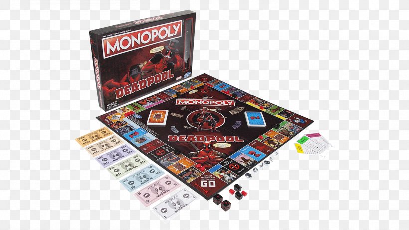 Deadpool Hasbro Monopoly Board Game, PNG, 1511x850px, Deadpool, Board Game, Character, Game, Games Download Free