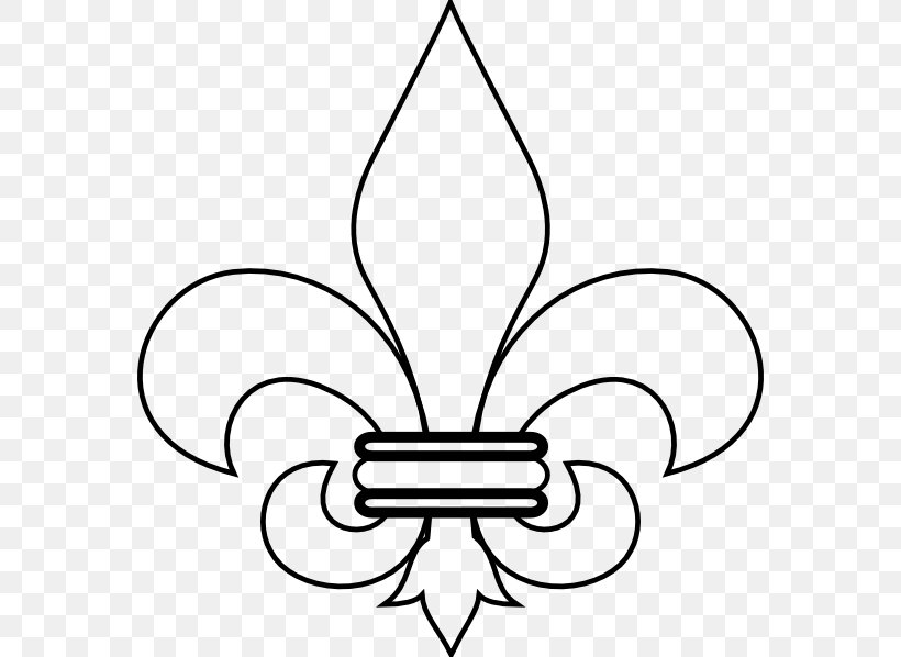 Fleur-de-lis Drawing Free Content Clip Art, PNG, 570x598px, Fleurdelis, Area, Black And White, Coloring Book, Drawing Download Free