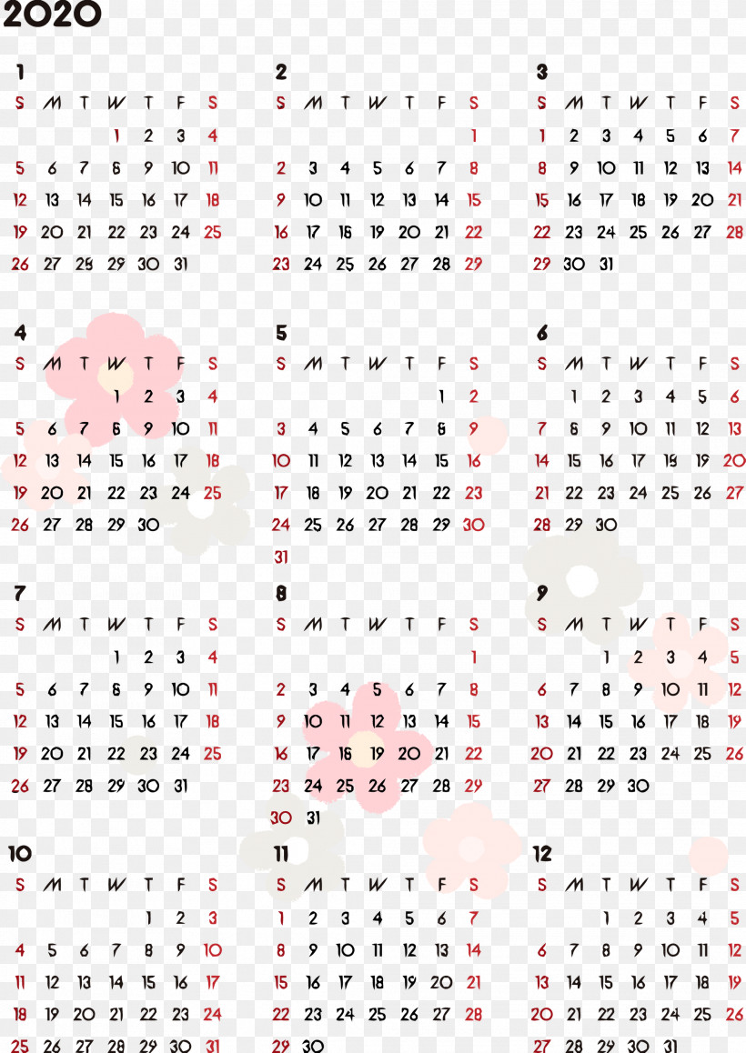 2020 Yearly Calendar Printable 2020 Yearly Calendar Year 2020 Calendar, PNG, 2123x3000px, 2020 Calendar, 2020 Yearly Calendar, Calendar, Line, Printable 2020 Yearly Calendar Download Free