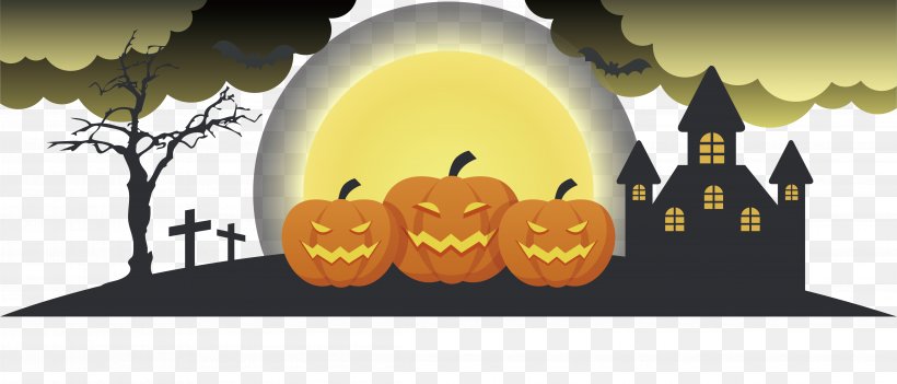 Halloween Banner Pumpkin, PNG, 4586x1967px, Halloween, Banner, Brand, Jackolantern, Party Download Free
