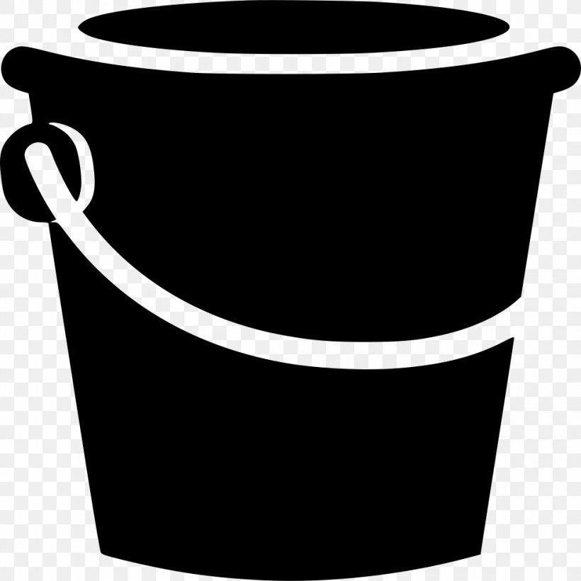 Image Illustration, PNG, 980x980px, Cleaning, Blackandwhite, Bucket, Cup, Drinkware Download Free