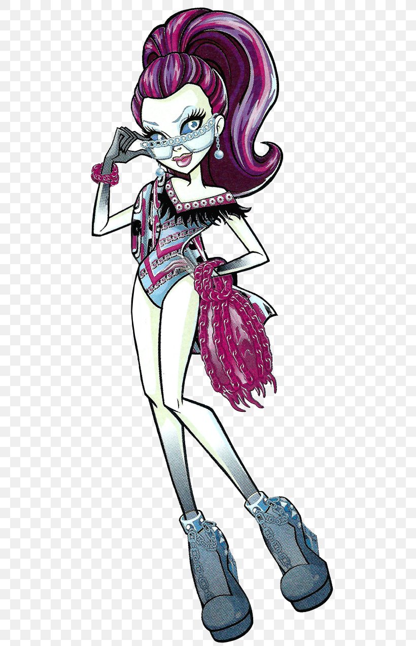Monster High Spectra Vondergeist Daughter Of A Ghost Doll Monster High Spectra Vondergeist Daughter Of A Ghost Frankie Stein, PNG, 522x1272px, Watercolor, Cartoon, Flower, Frame, Heart Download Free
