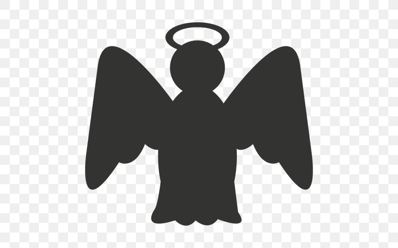 Silhouette Clip Art, PNG, 512x512px, Silhouette, Angel, Autocad Dxf, Black, Black And White Download Free